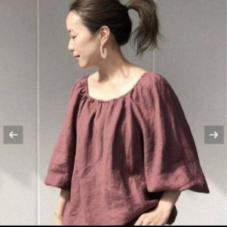 プラージュ(Plage)のkoha様専用♡plage 2020 ♡linen ギャザーブラウス♡(シャツ/ブラウス(半袖/袖なし))