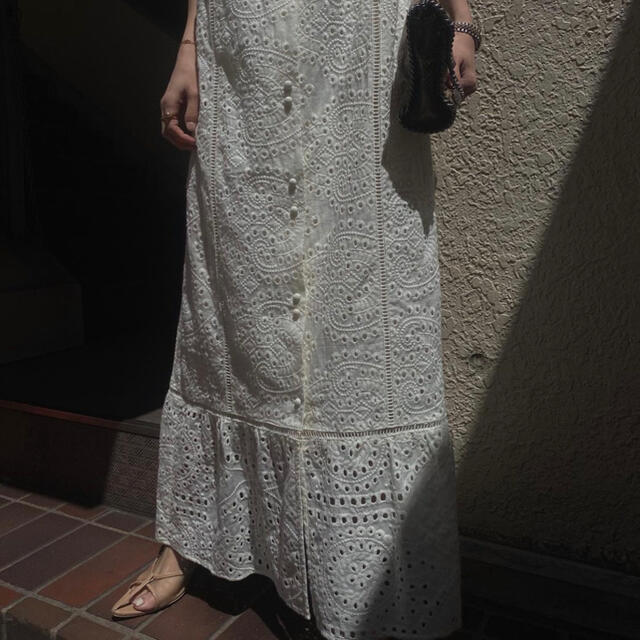 新品タグ付き　EYELET LACE SHIRT DRESS　ワンピース