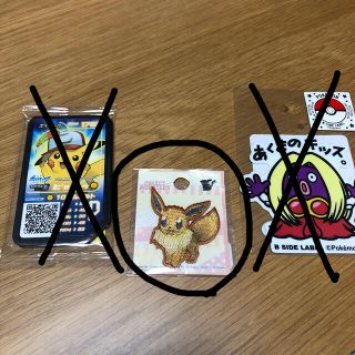 ポケモン(ポケモン)のポケモンキミにきめた！特典+イーブイワッペン+ルージュラステッカー3点セット(キャラクターグッズ)