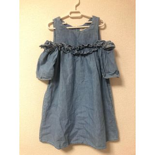 ザラキッズ(ZARA KIDS)のzarakids ワンピース  デニム　134cm(ワンピース)