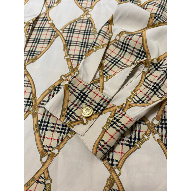 BURBERRY(バーバリー)の【稀少】Burberry's OF LONDON チェック ベルト 総柄 シャツ レディースのトップス(シャツ/ブラウス(長袖/七分))の商品写真