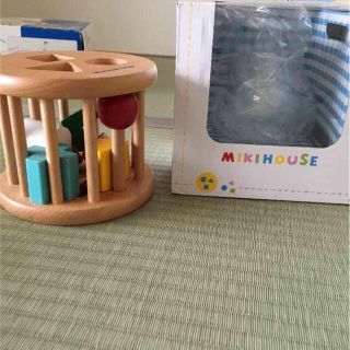 ミキハウス(mikihouse)の箱なしでお値下げ！ ミキハウス パズル 木のおもちゃ 形合わせ 積み木(知育玩具)