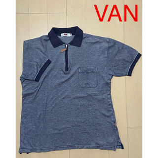 ヴァンヂャケット(VAN Jacket)のVAN／⑪ハーフジップ（Ｍ）／ネイビー系(ポロシャツ)