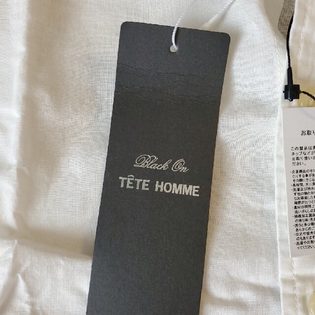 TETE HOMME(テットオム)のTETE HOMME　テットオム　コットンリネン　シャツ M メンズのトップス(シャツ)の商品写真