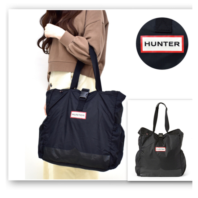 HUNTER(ハンター)のHUNTER リップストップパッカブルトート(撥水性) レディースのバッグ(トートバッグ)の商品写真
