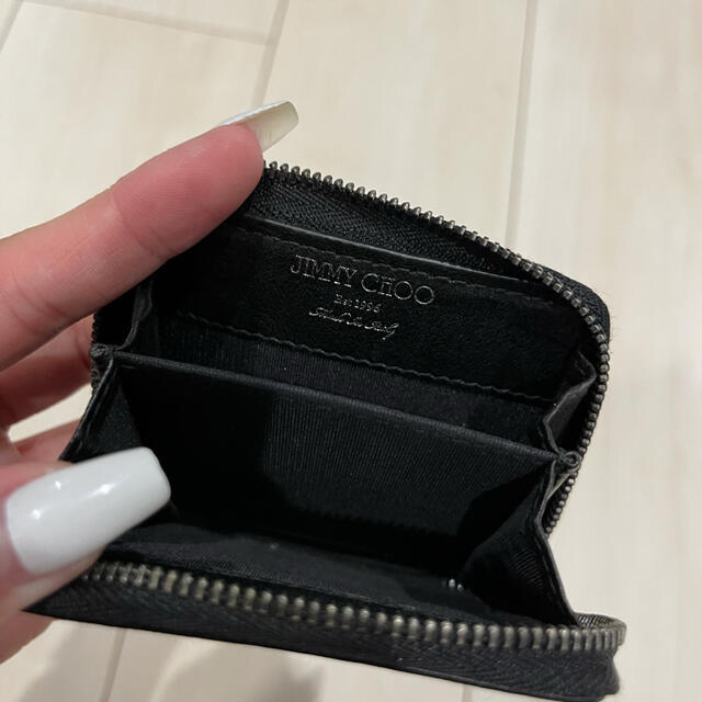 新品未使用 ジミーチュウ コインケース 小銭入れ パイソン 本ヘビ革 黒