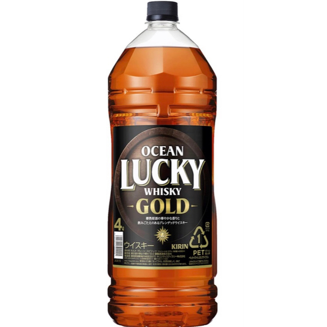 nancy337様専用‼️オーシャン ラッキー ゴールド 4Lペット2本 食品/飲料/酒の酒(ウイスキー)の商品写真