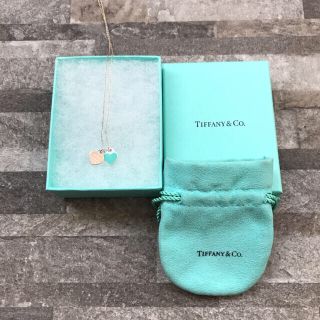 ティファニー(Tiffany & Co.)の【TIFFANY&Co.】ブルーダブルハート　ペンダント(ネックレス)