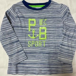 プチバトー(PETIT BATEAU)のプチバトー ランダムストライプ ロンＴ 4ans(Tシャツ/カットソー)