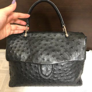 オーストリッチ(OSTRICH)の💕超美品💕JRA認定💕オーストリッチ💕ハンドバッグ💕(ハンドバッグ)