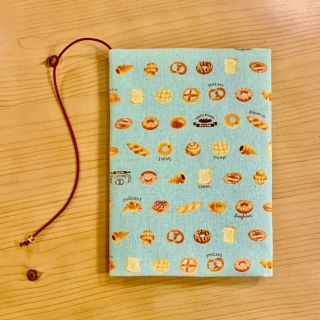 《 四六判》ブックカバー  ハンドメイド ベーカリー グリーン(ブックカバー)