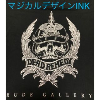 ルードギャラリー(RUDE GALLERY)のルードギャラリー　INK マジカルデザイン　L 黒　状態良(Tシャツ/カットソー(半袖/袖なし))