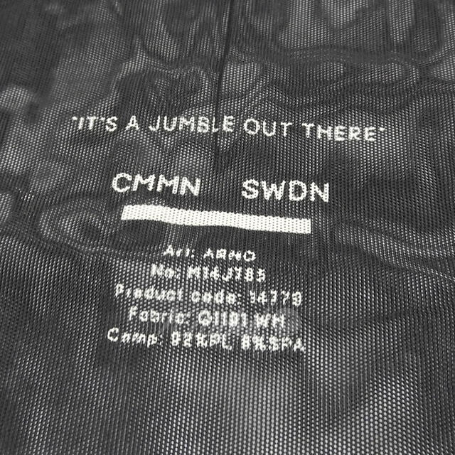 cmmn swdn メッシュプリントT