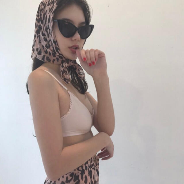 pink leopard scarf
