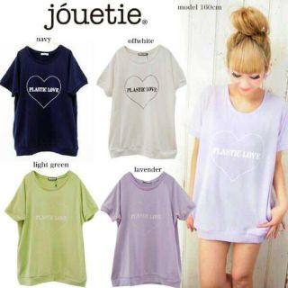 ジュエティ(jouetie)のJouetie◆半袖スウェット(ライトグリーン)(Tシャツ(半袖/袖なし))