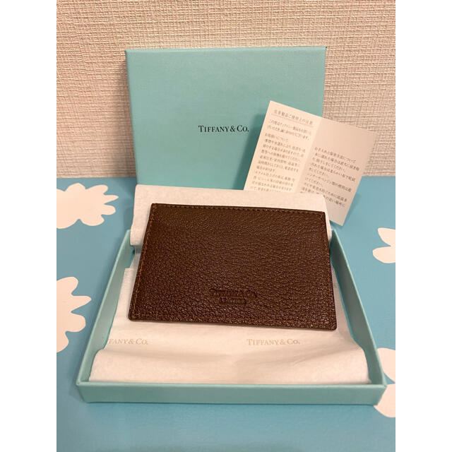 Tiffany & Co.(ティファニー)の新品未使用　ティファニー　レザー　カードケース　名刺入れ メンズのファッション小物(名刺入れ/定期入れ)の商品写真