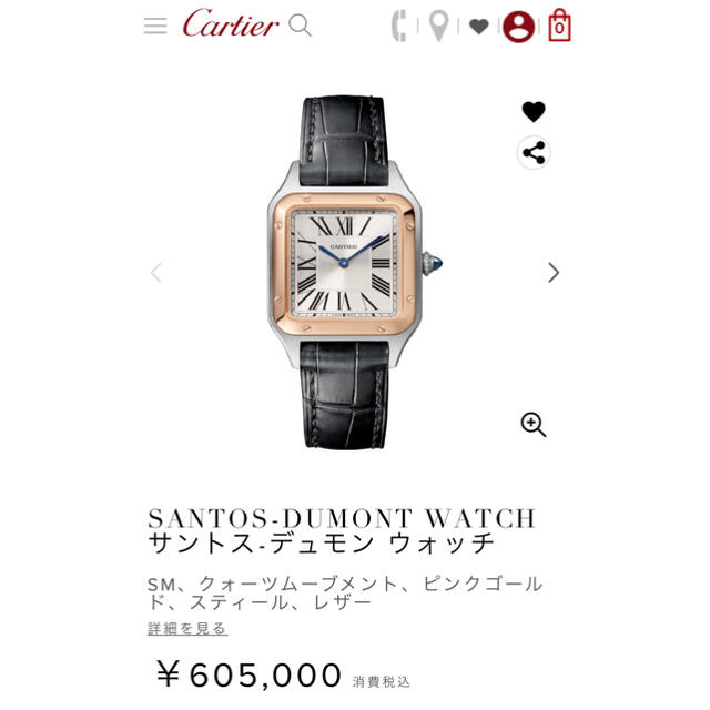 Cartier サントスデュモンウォッチ