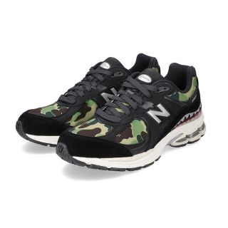 アベイシングエイプ(A BATHING APE)のBAPE X NEW BALANCE 2002R BLACK 28cm(スニーカー)