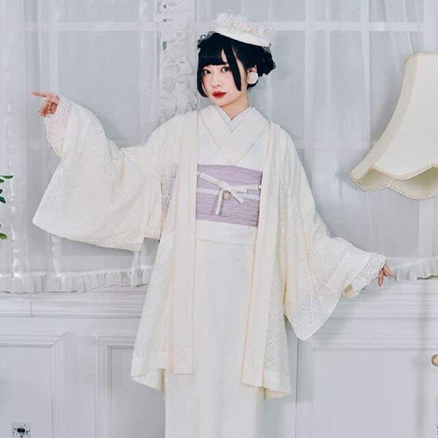 ふりふ(フリフ)の【早い者勝ち❗タイムセール】レース羽織【1961】 レディースの水着/浴衣(着物)の商品写真