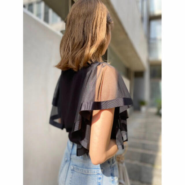 リエンダ♡袖チュールカットTOP♡今期♡完売品♡