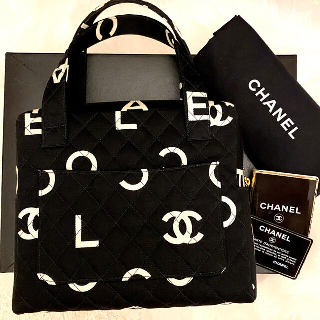 超美品★CHANEL レア物 ココマーク ミニ トート バッグ シャネル