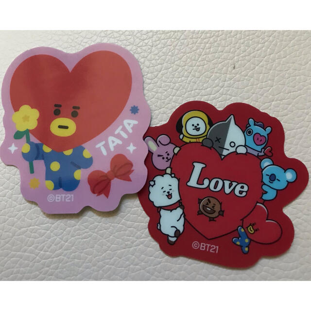 防弾少年団(BTS)(ボウダンショウネンダン)のBTS BT21 グミ　ステッカー　 2枚セット売り エンタメ/ホビーのおもちゃ/ぬいぐるみ(キャラクターグッズ)の商品写真