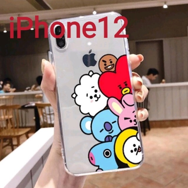 防弾少年団(BTS)(ボウダンショウネンダン)のBT21 iPhone12 カバー スマホ/家電/カメラのスマホアクセサリー(iPhoneケース)の商品写真