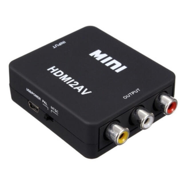 【即日発送】HDMI to コンポジット コンバーター av RCA アダプタ スマホ/家電/カメラのテレビ/映像機器(映像用ケーブル)の商品写真