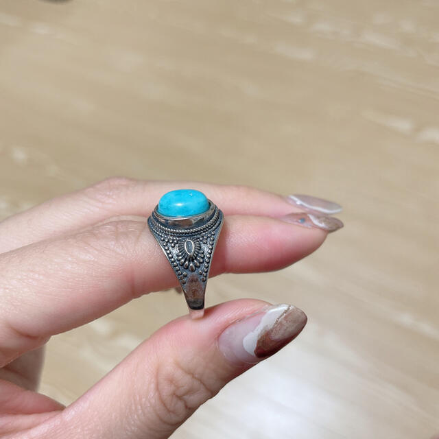 新品未使用！silver925ターコイズリング レディースのアクセサリー(リング(指輪))の商品写真