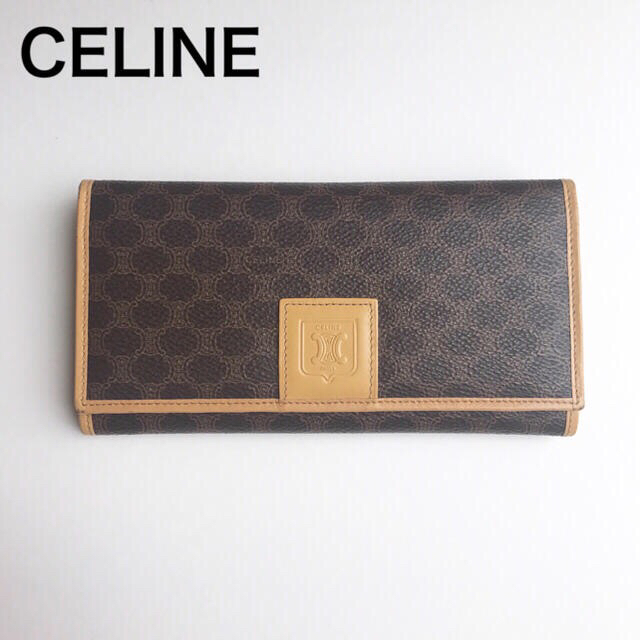 CELINE  長財布  がま口 マカダム柄 オールドセリーヌ ブランド