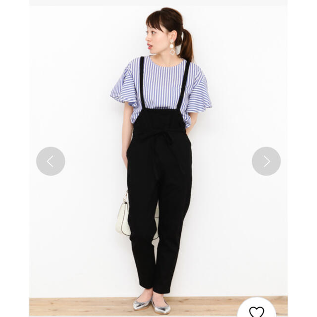 Sonny Label(サニーレーベル)のフロントリボンサロペット レディースのパンツ(サロペット/オーバーオール)の商品写真