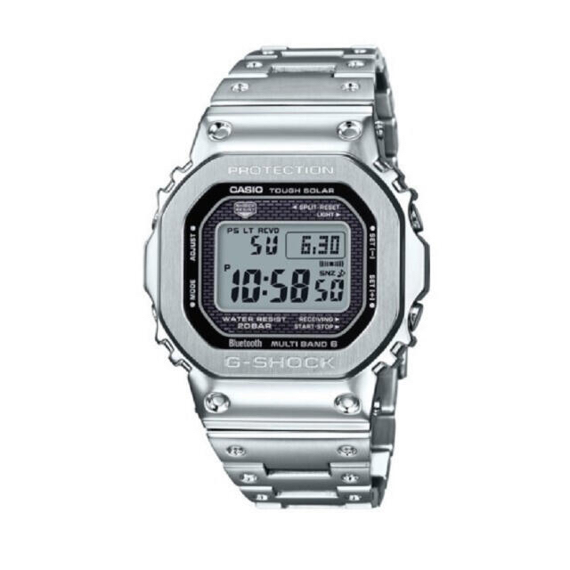 G-SHOCK(ジーショック)の【新品未使用】フルメタル G-SHOCK シルバーGMW-B5000D-1JF メンズの時計(腕時計(デジタル))の商品写真