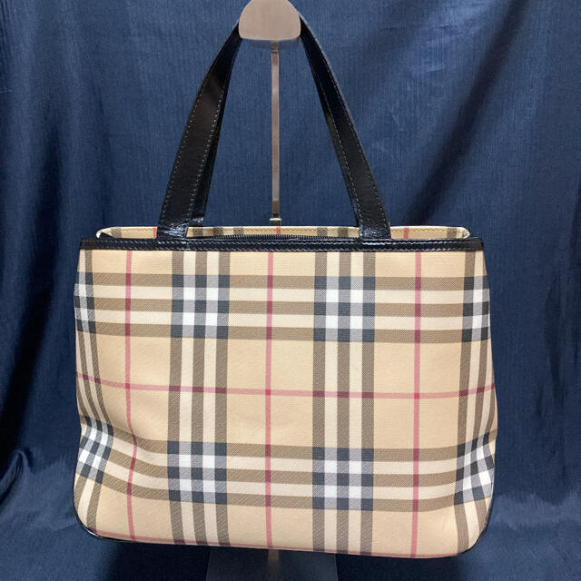 美品❣️バーバリー トートバッグ ノバチェック 雨OK 高評価 8060円