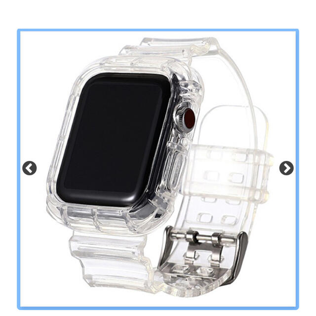  [Apple Watch 40mm 用 透明シリコンバンド レザルタ クリア] スマホ/家電/カメラのスマホアクセサリー(その他)の商品写真