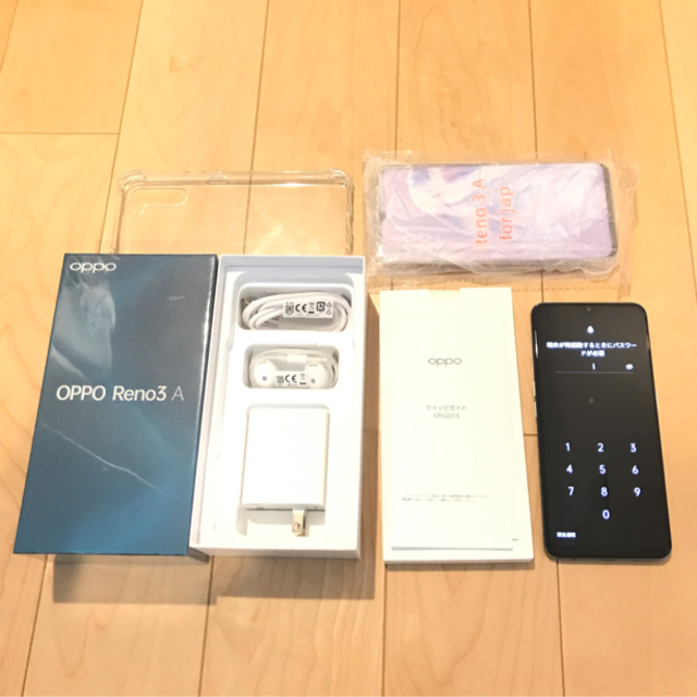 OPPO Reno3 A モバイル版 美品- 新品未使用品 OPPO Reno3A ホワイト Yモバイル版 SIMロック解除済