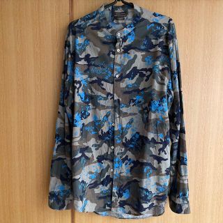 ザラ(ZARA)のZARA メンズ　迷彩　カモフラシャツ　XL(シャツ)