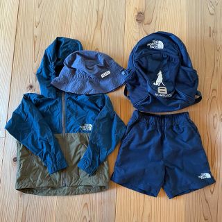 ザノースフェイス(THE NORTH FACE)の(セット販売)ノースフェイス　キッズ　ウィンドブレーカー　水着　リュック(ジャケット/上着)