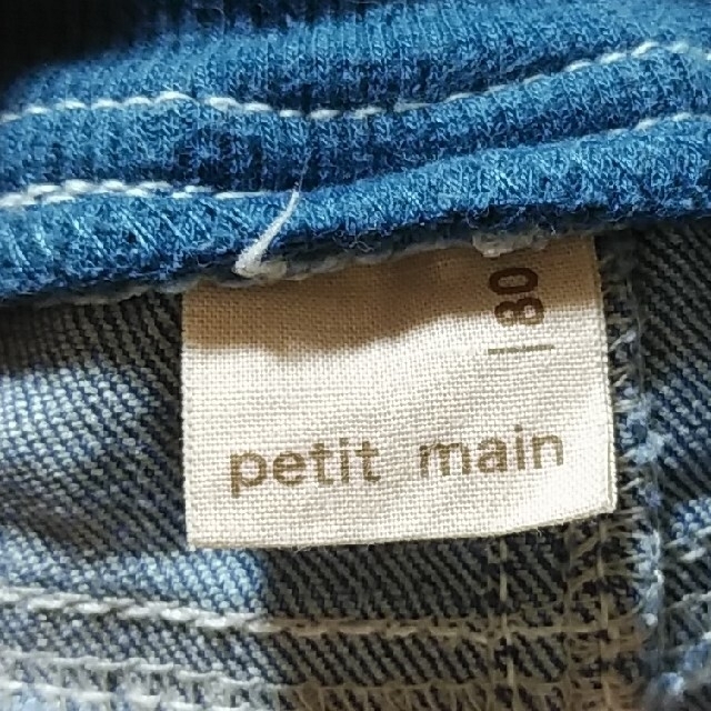 petit main(プティマイン)のpetit main デニムショートパンツ、冷感クッション キッズ/ベビー/マタニティのベビー服(~85cm)(パンツ)の商品写真