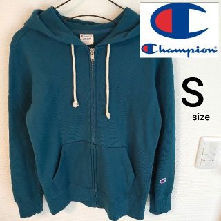 チャンピオン(Champion)のChampion ジップアップパーカー グリーン レディース S 即購入歓迎(パーカー)