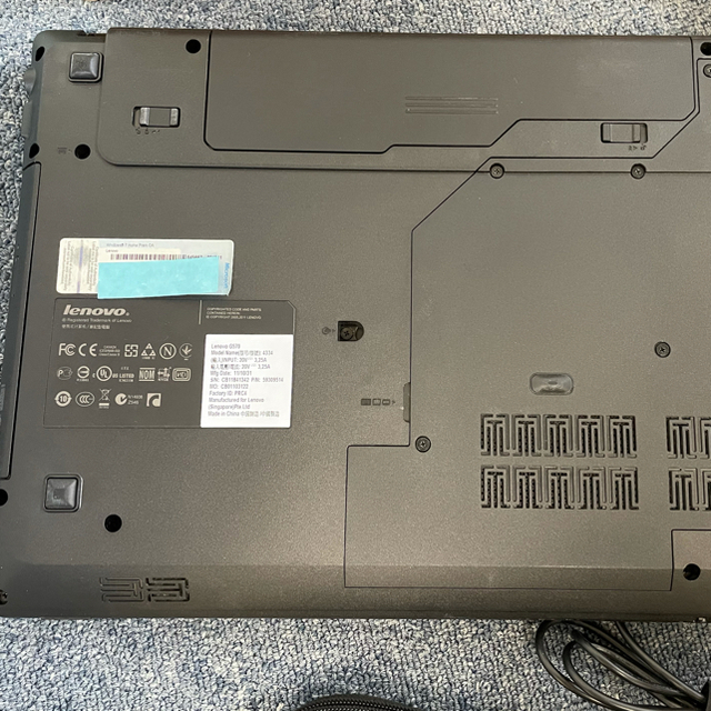 Lenovo G570 433472J ジャンク品　（購入証明書　白紙であり）