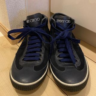 ジミーチュウ(JIMMY CHOO)のJIMMY CHOO スニーカー　NAVY SIZE43(スニーカー)