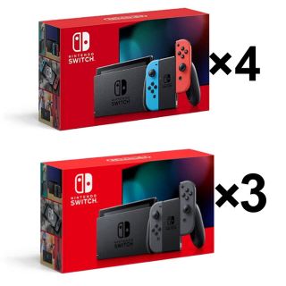 【新品】Nintendo Switch Joy-Con ネオン 4台 グレー3台