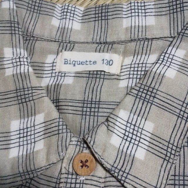 Biquette(ビケット)のBiquette ビケット 半袖シャツ130 キッズ/ベビー/マタニティのキッズ服男の子用(90cm~)(Tシャツ/カットソー)の商品写真