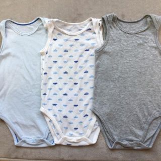 ユニクロ(UNIQLO)のUNIQLO baby ☆ ノースリーブロンパース 肌着(肌着/下着)