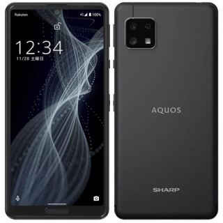 シャープ(SHARP)の新品未使用 AQUOS sence4 lite ブラック SH-RM15(スマートフォン本体)