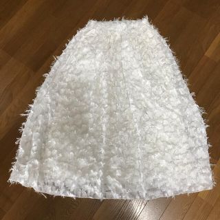 ルカ(LUCA)のLUCA ロングスカート ホワイト サクラメントフィグ 美品(ロングスカート)