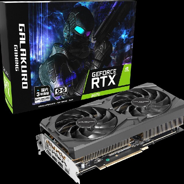 GG-RTX3070-E8GB/OC/DF2 玄人志向 グラフィックボード RT