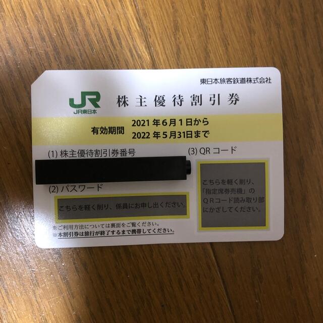 JR(ジェイアール)のJR東日本　株主優待券　1枚 チケットの優待券/割引券(その他)の商品写真