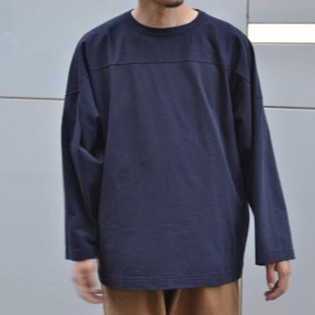 幅広type 専用COMOLI コモリ 2022aw フットボール T NAVY 22AW 3