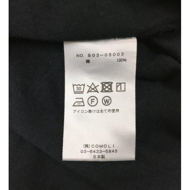20aw comoli フットボールTシャツ ネイビー タグ付 20aw comoli フットボールTシャツ ネイビー タグ付